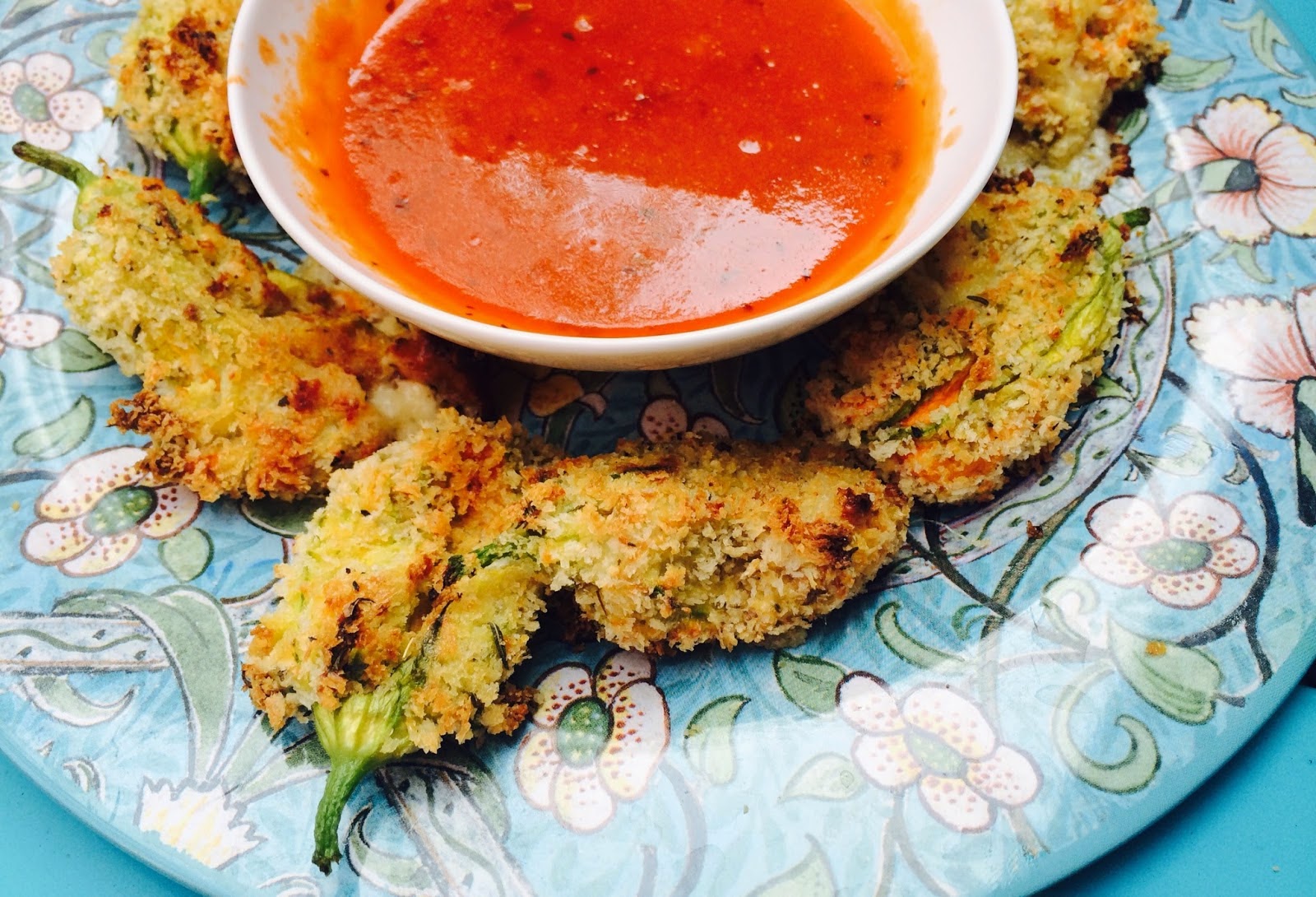 Ricotta-Stuffed Squash Blossoms