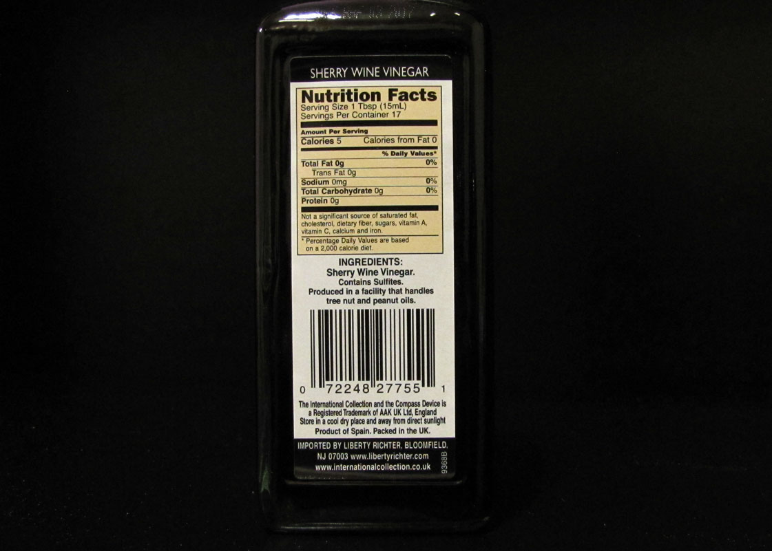 Smells Like Food in Here International Collection Sherry Wine Vinegar