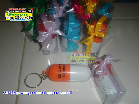 Gantungan Kunci Pulpen Kapsul | Souvenir Pernikahan