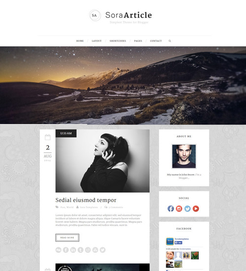 Sora Article - Best Personal Free Blogger Templates Sora Article - Best Personal Free Blogger Templates