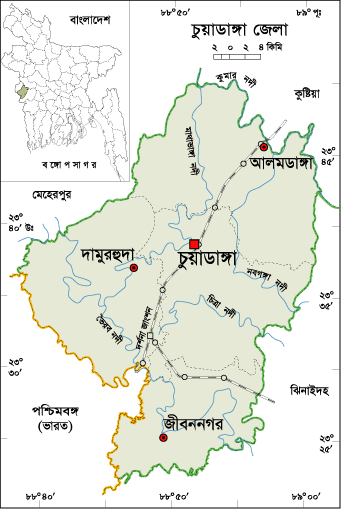 atlas of chuadanga chuadanga district map