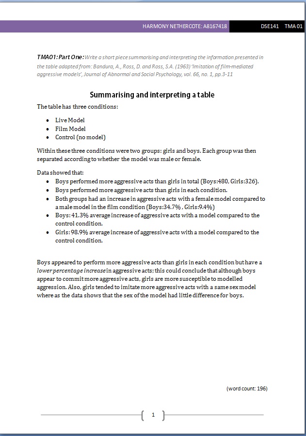 k218 tma01 Psychology of childhood and youth students will assemble relevant theory and evidence in order to reach a conclusiontma01 will be well scaffolded. k218 tma01 Psychology of childhood and youth students will assemble relevant theory and evidence in order to reach a conclusiontma01 will be well scaffolded.