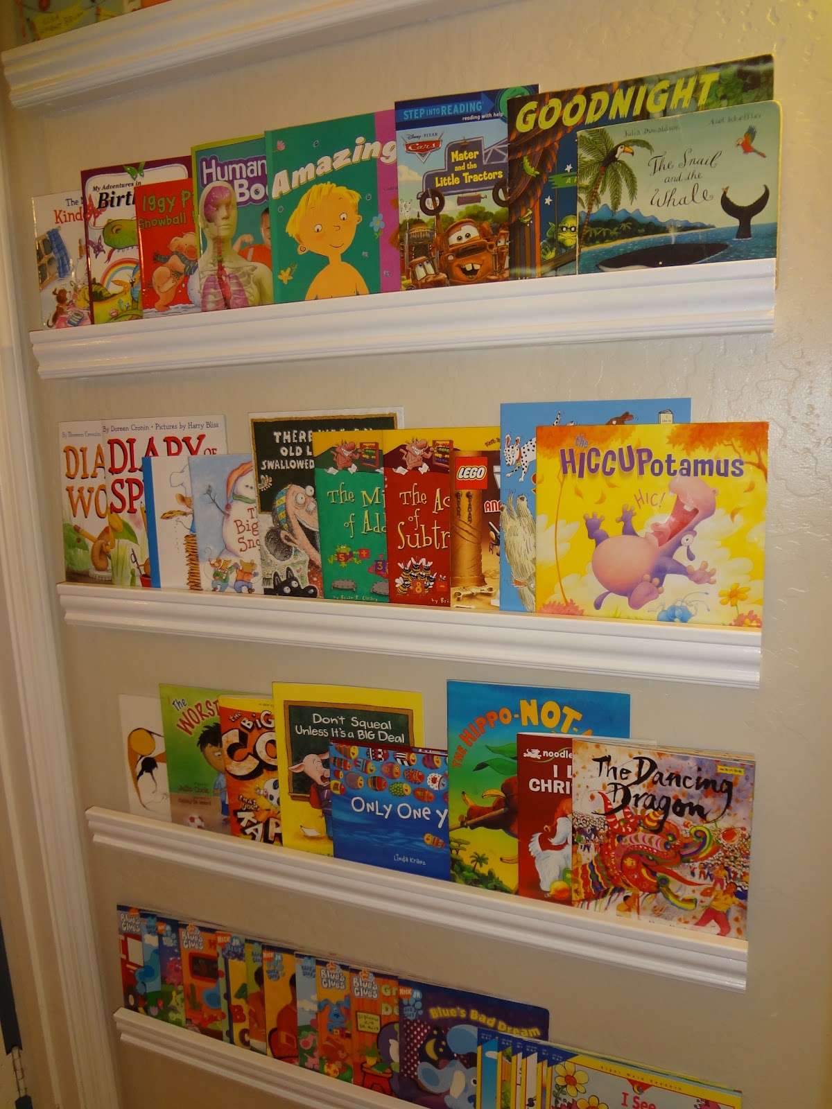 Impossibly Un Crafty Childrens Forward Facing Bookshelf