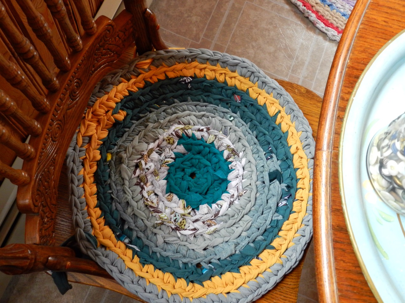 Hot tea and milk chocolate Crocheted chair pads