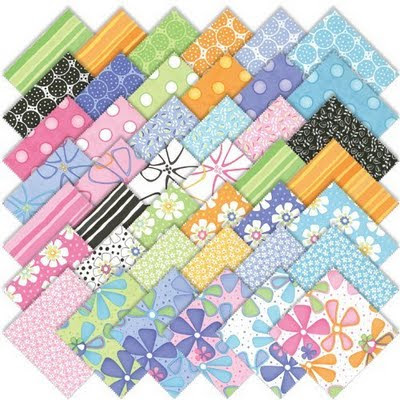 dilly dally charm pack, moda, moda charm pack, quilting, precut, quilt fabric, flower quilt fabric