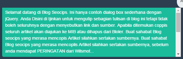 Cara Membuat Kotak Dialog Cara Membuat Kotak Dialog