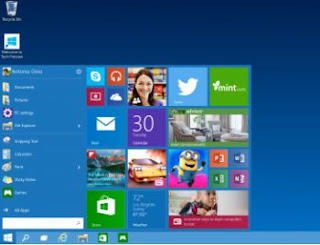desktop windows 10 con menu start windows 10 desktop