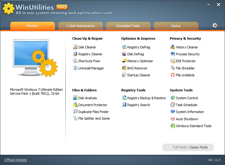 WinUtilities Professional 11.20 Full WinUtilities Professional 11.20