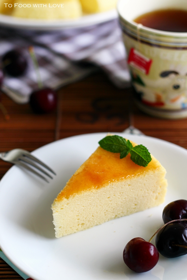 To Food with Love Japanese Cheesecake (with cream)