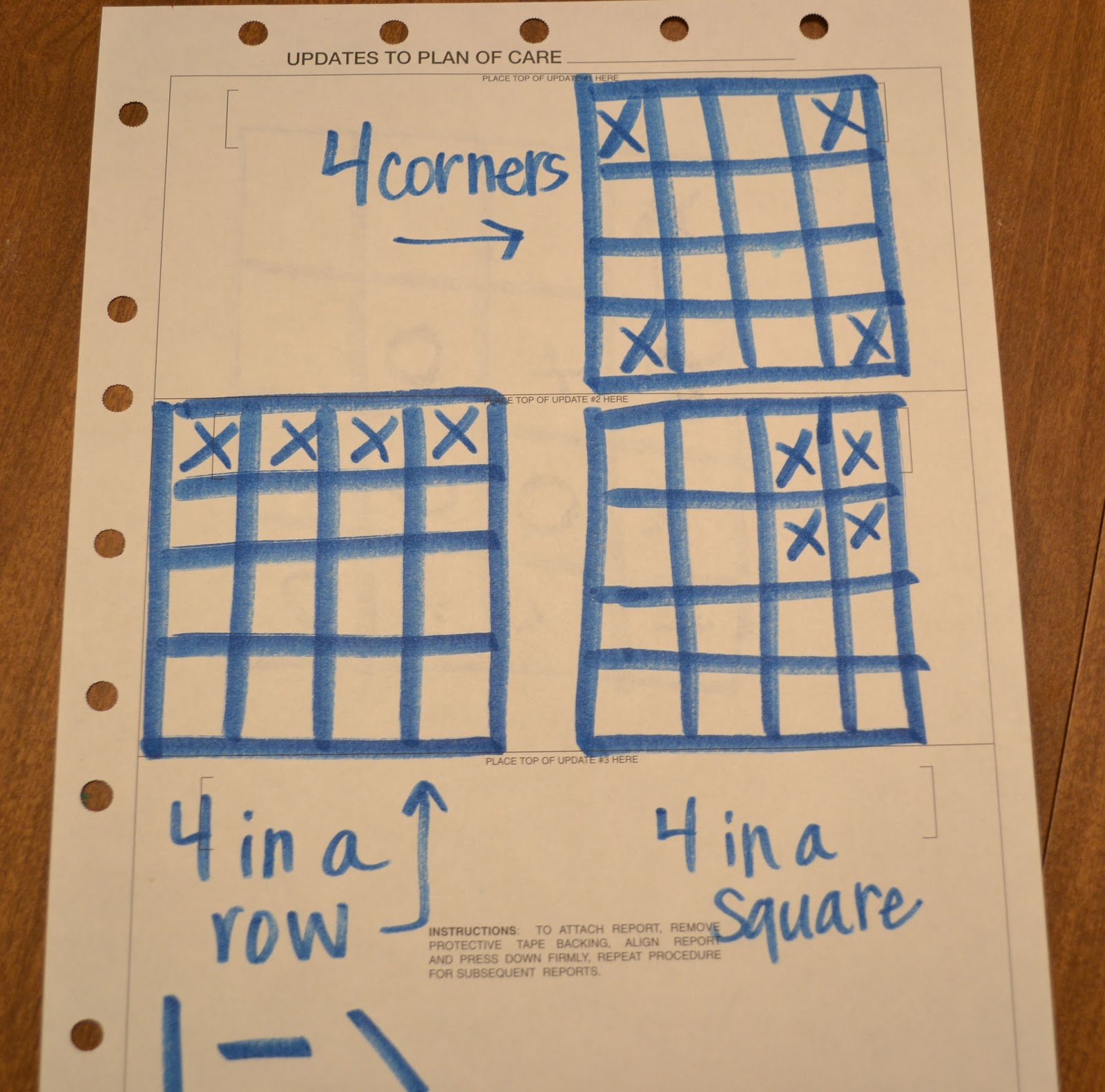 From The Hive: 4 square tic tac toe