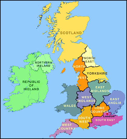 Englands map