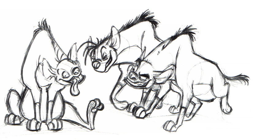Living Lines Library: The Lion King (1994) - Characters: Hyenas