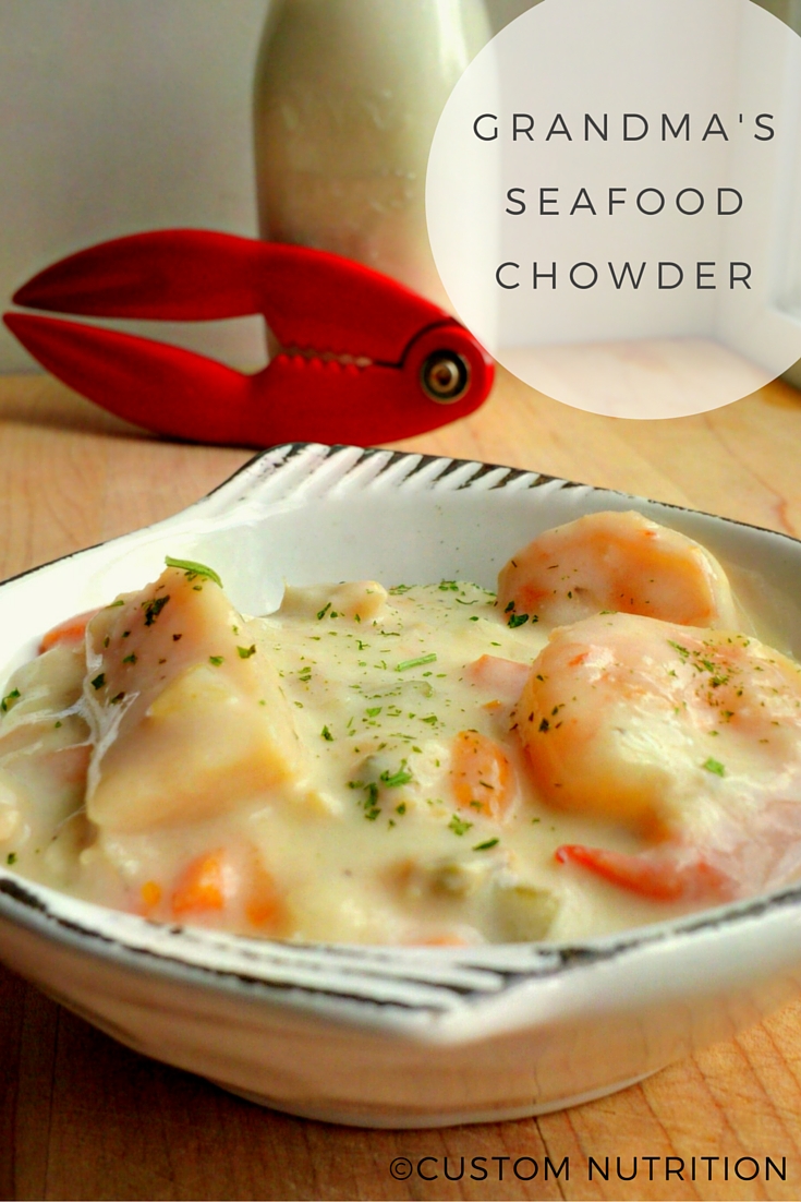 Custom Nutrition: [Recipe] The Best Seafood Chowder