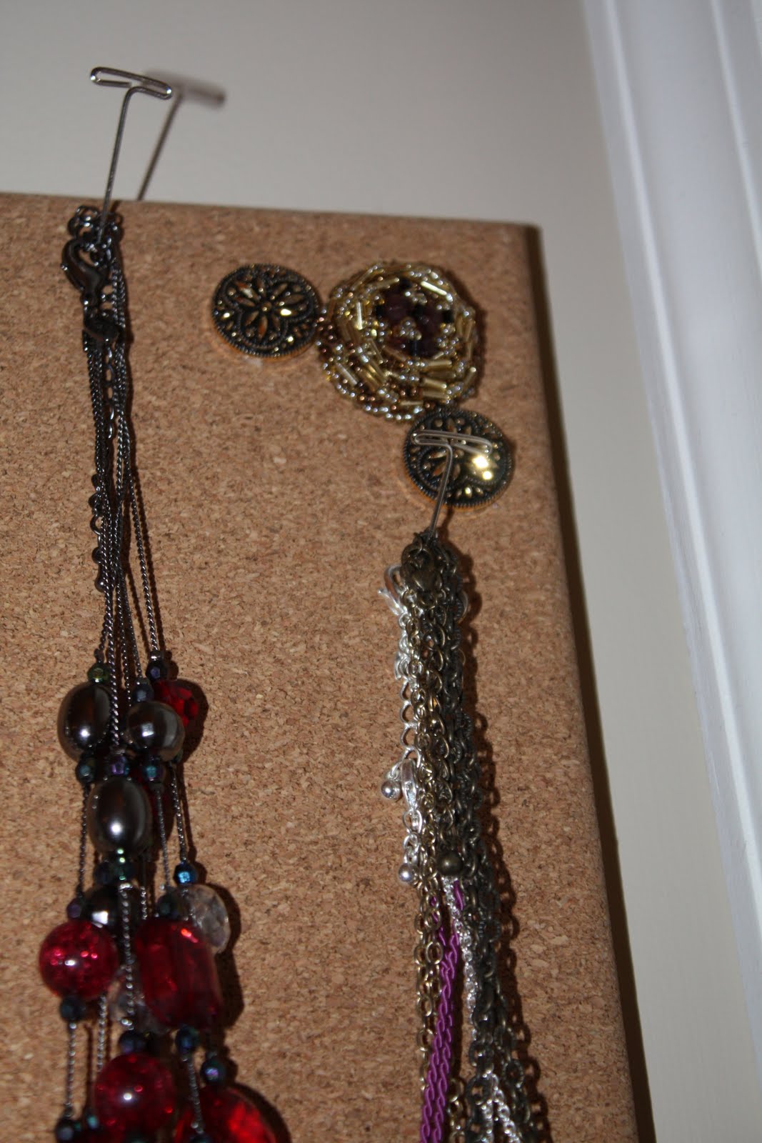 The Life of a WannaBe Super Mom Cork Board Jewelry Holder