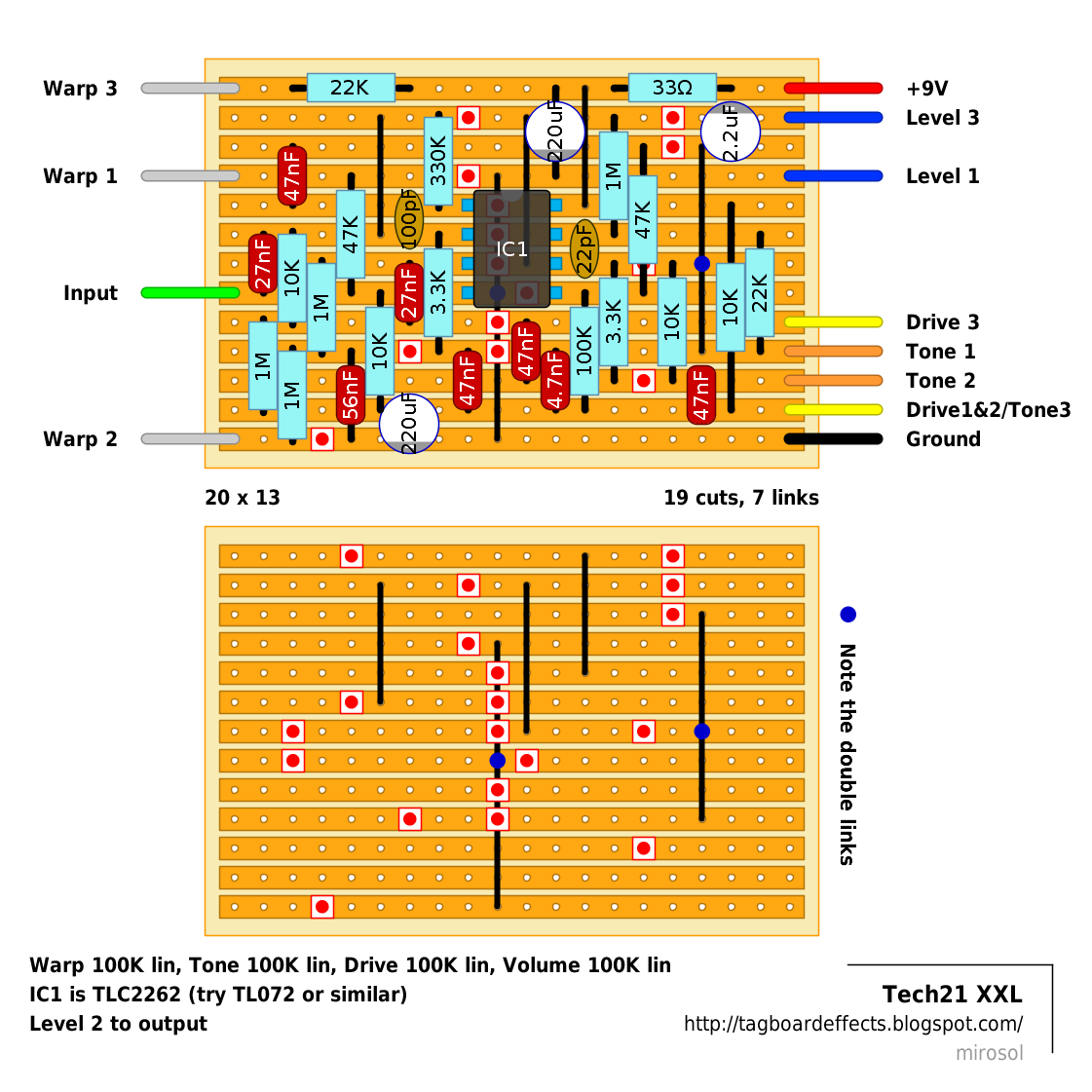 Guitar FX Layouts Tech21 XXL