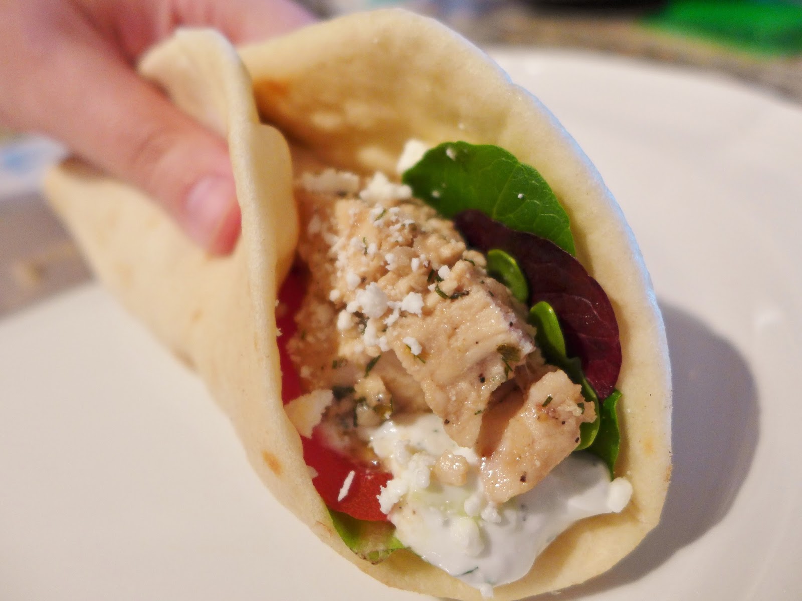 Dimples & Delights Chicken Gyros & Homemade Soft Pita Bread