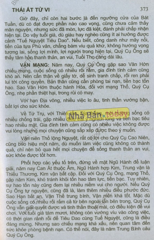 XEM TỬ VI TUỔI MẬU DẦN 1938
