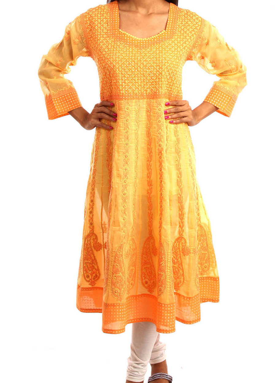 Lucknowi Chikan Designer Lucknowi Chikan Kurti