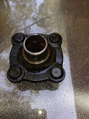 Part after 2 hours of electrolysis Heinkel Cars and Cabin Scooters