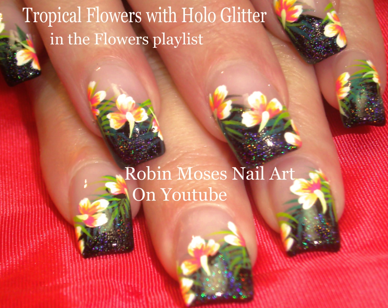 Tropical Flower Nail Designs - wide 5