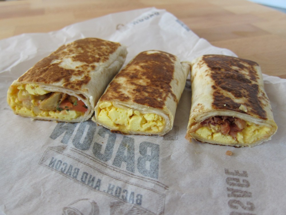 breakfast taco bell grilled burritos review sausage crumbles tried comes