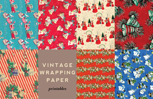 Printable Vintage Wrapping Accents - Aunt Peaches