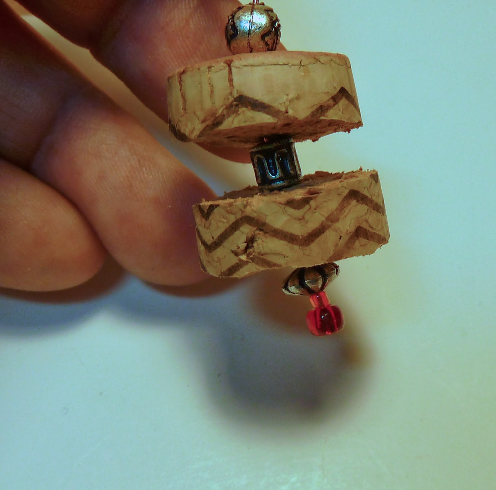 Make it easy crafts Recycled wine cork earrings tutorial