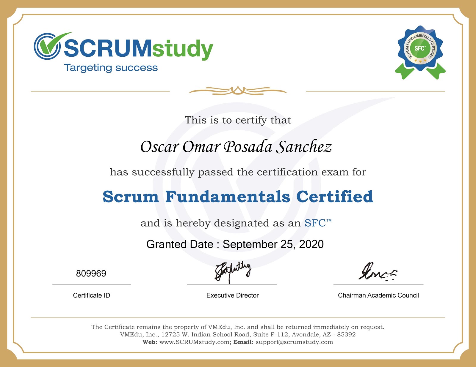 Scrum Fundamentals Certified