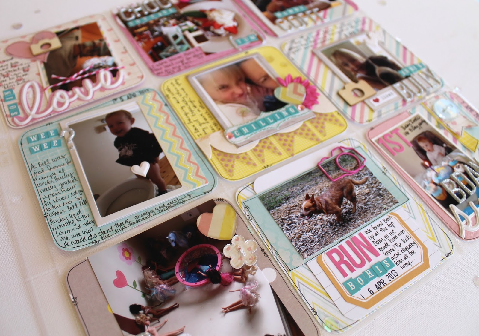 Weekend at Bernii's A weekend with " Life Paper Scrapbook" project life monthly challenge.