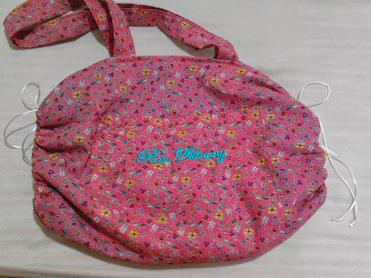 Bolsa toalha praia bordada