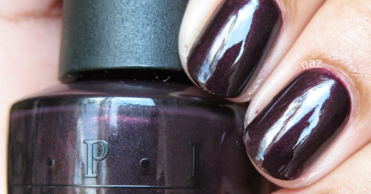 Naz's Nails OPI Black Cherry Chutney