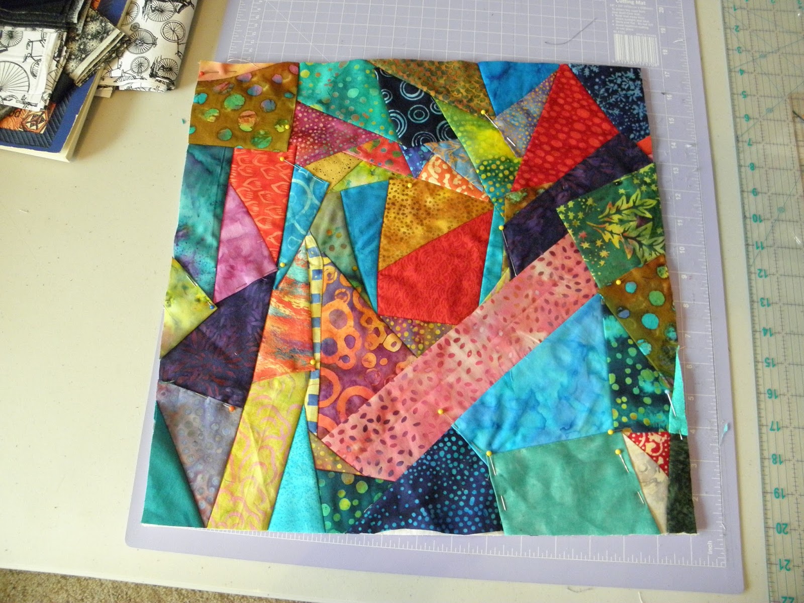 Adventurous Quilter Crazy quilt attempt