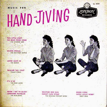 What year did the hand jive become popular?