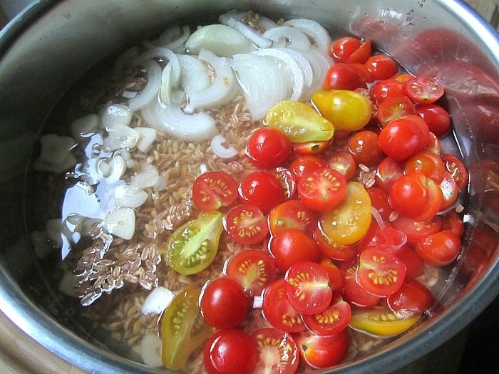 Genius Meal One Pan Farrotto w/ Tomatoes
