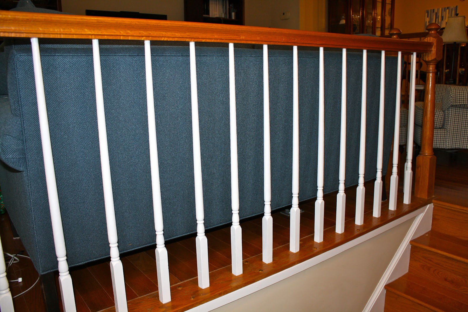Sparks Fly How to Paint Railing Dowels