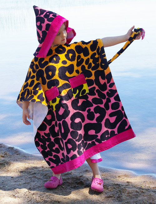 Beneath the Rowan Tree Make It Hooded Beach Towel Poncho Tutorial