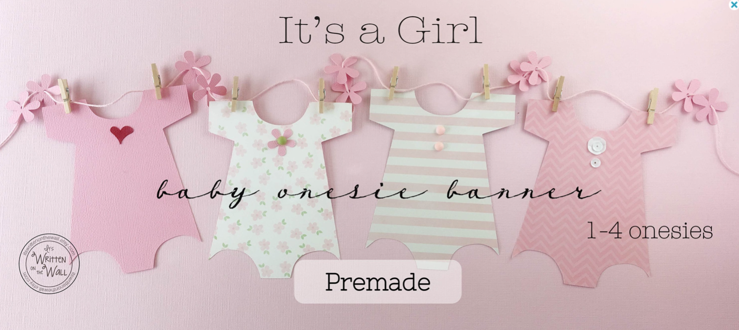 Baby Girl Onesie Banner