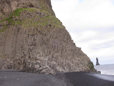 Basalt columns in Reynirsfjara beach, Iceland