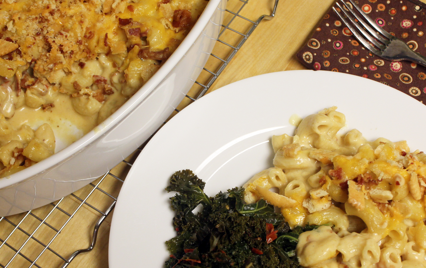 The No Pressure Cooker Mac and Cheese with Gouda and Bacon