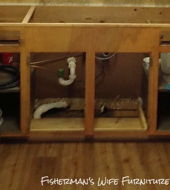 Fisherman's Wife Furniture Waterproofing Under the Sink