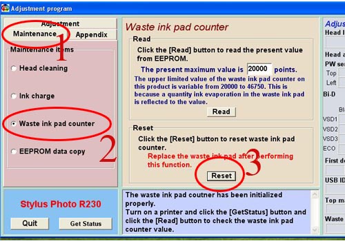 Ssc Software To Reset Printer Epson R220 And Epson R230