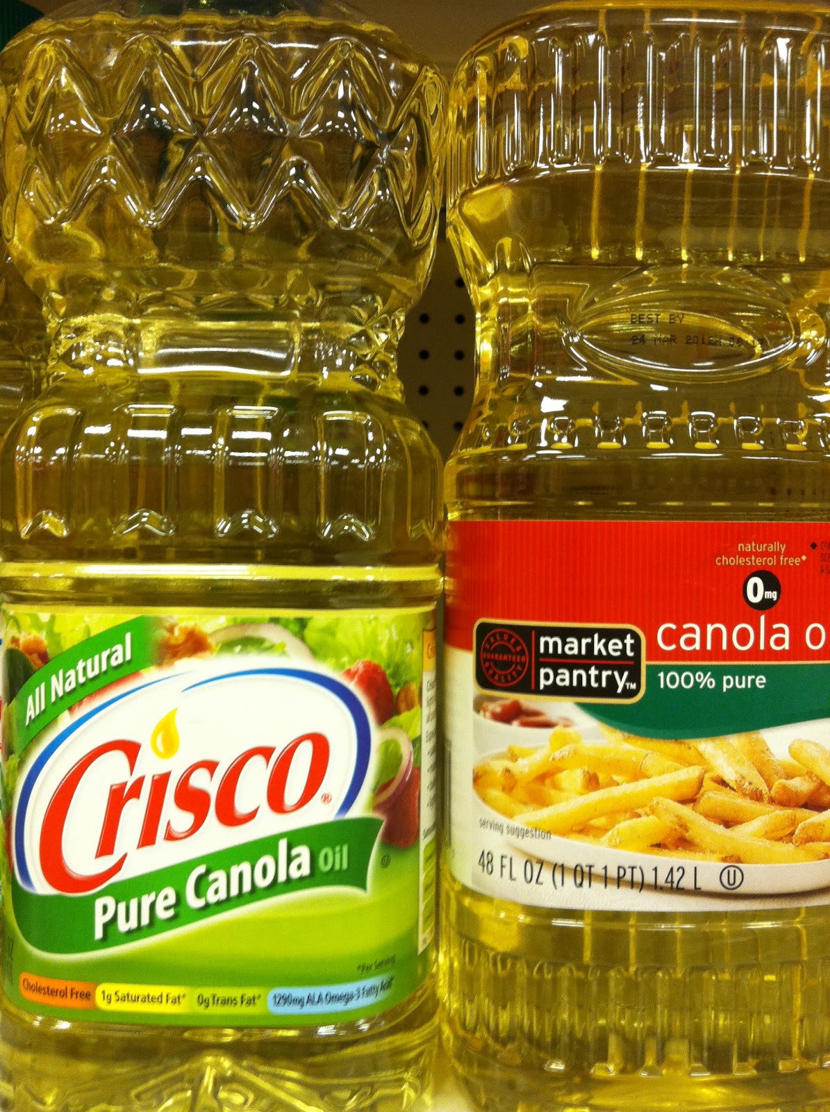 Store Brand or Name Brand? Canola Oil Store Brand or Name Brand?