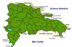 Mapa de provincias, República Dominicana Mapa de provincias, República Dominicana