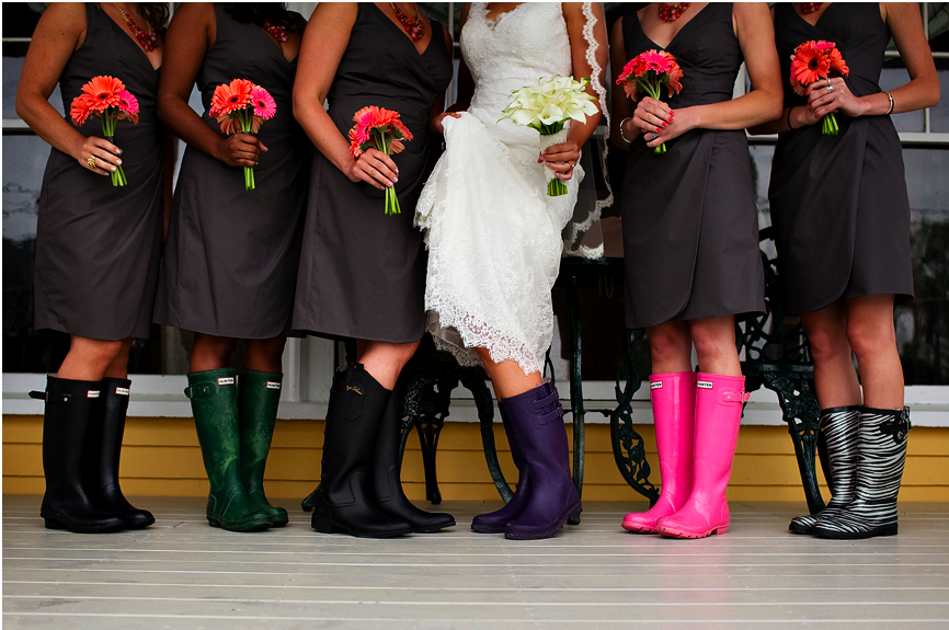 wedding rain boots