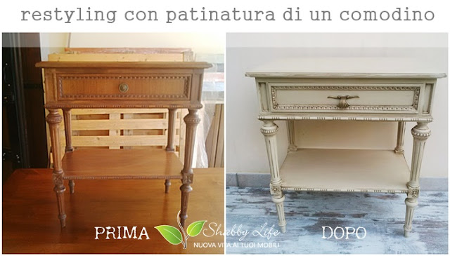 prima e dopo di un comodino