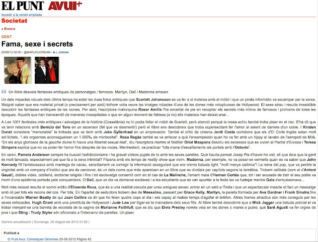 EL PUNT AVUI | Fama, sexe i secrets - Roser Amills, escritora mallorquina
