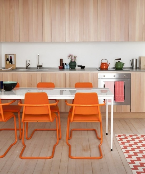 ESTUDIO DE COCINAS CJR: INSPIRACION COCINAS "NARANJA"- COCINAS CJR LEÓN