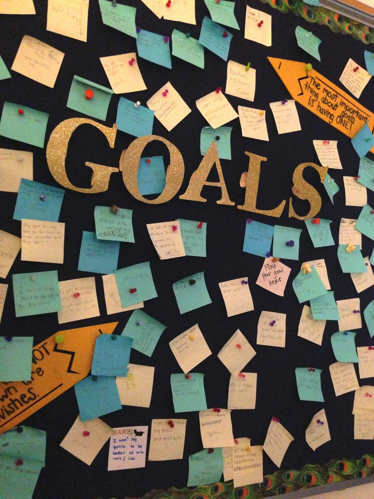 Oh Happy Day Goal setting board