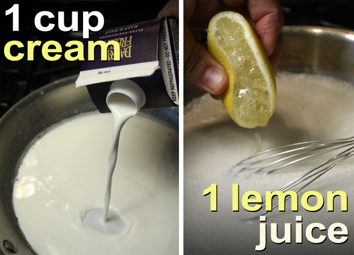 The 99 Cent Chef Chicken & Lemon Cream with Pasta