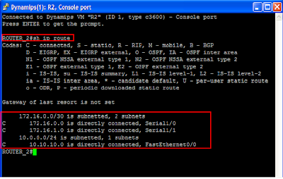 show ip route ROUTER_2 gambar show ip route ROUTER_2